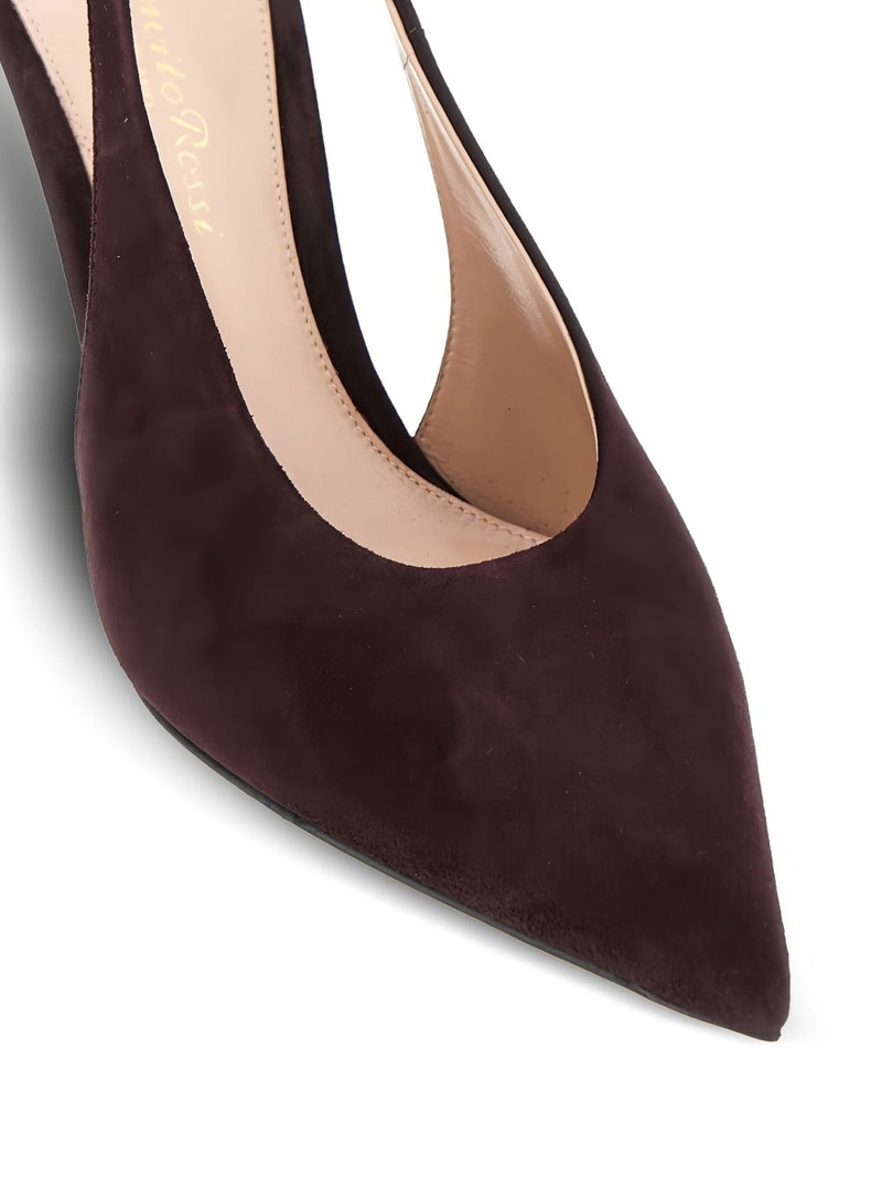 Gianvito Rossi 85MM Robbie slingback pointed-toe pumps outlook