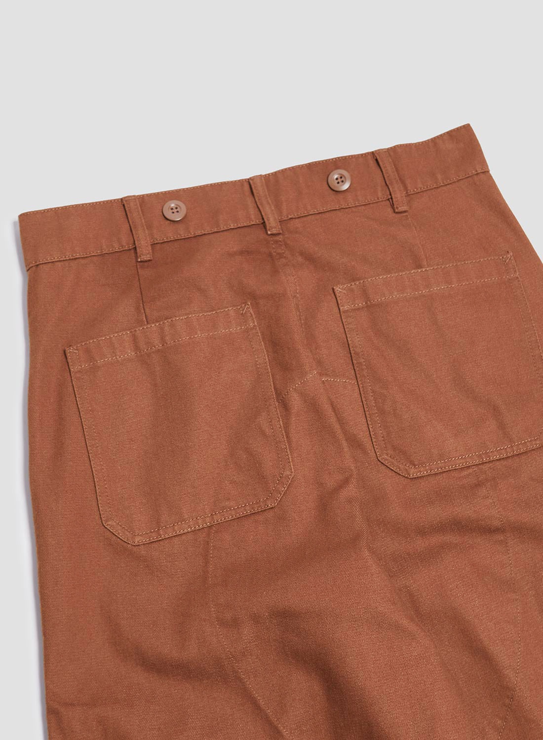 6 Pocket Pant Heavy Cotton in Brown - 8