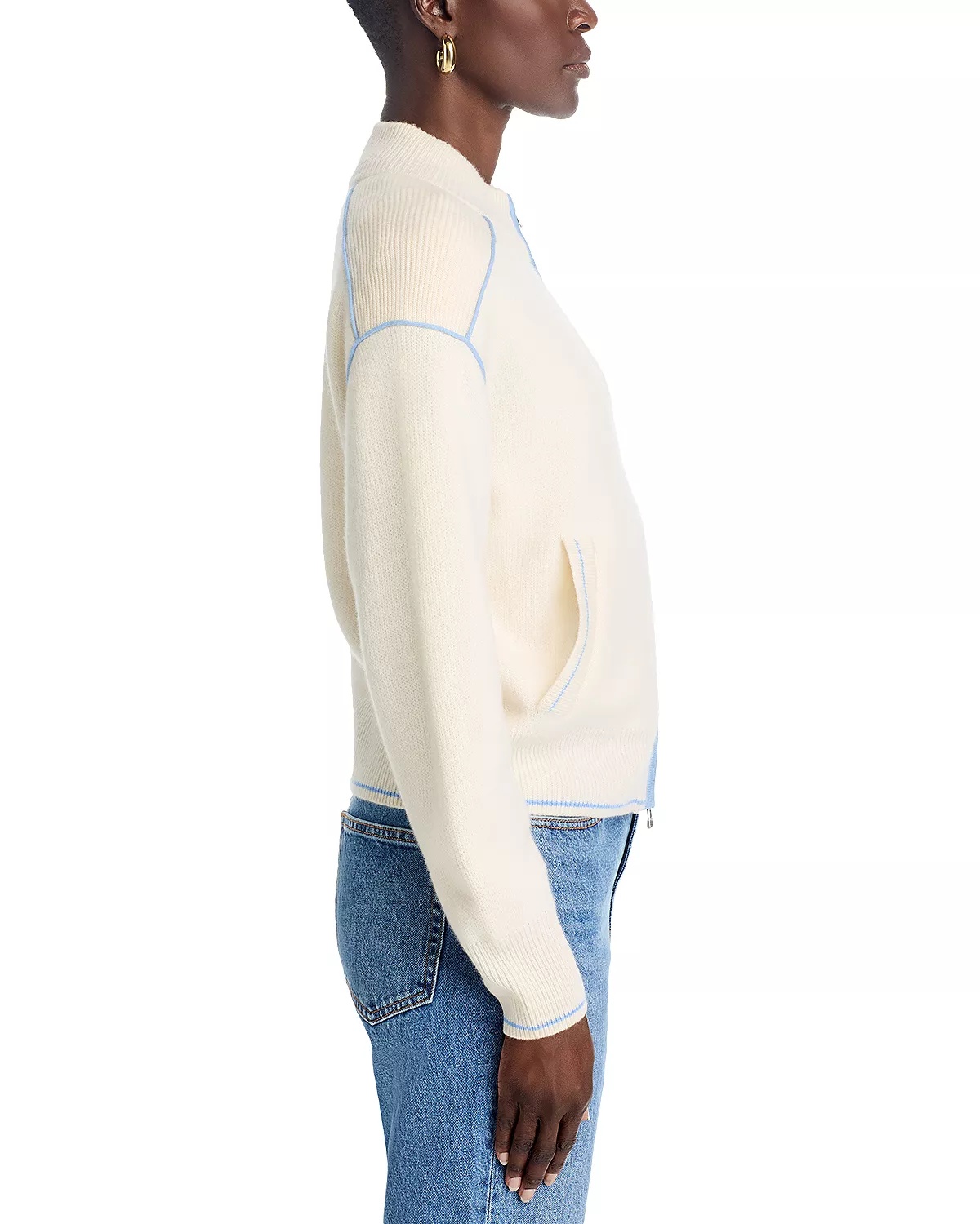 Cashmere Zippered Sweater - 7