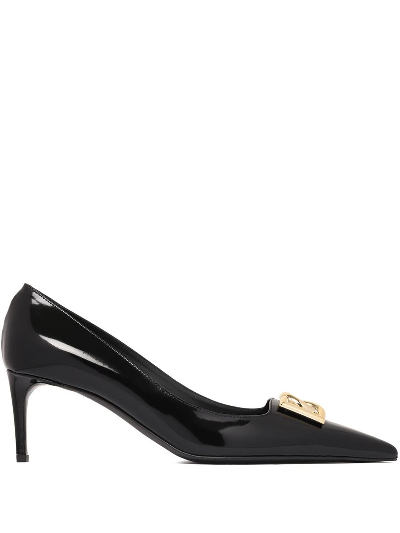 90mm logo-plaque pumps 1