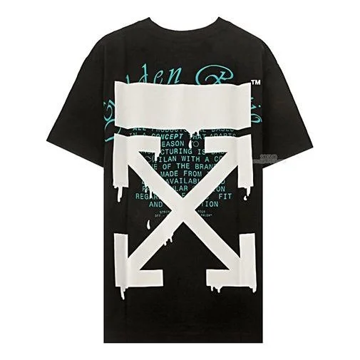 Off-White SS20 Dripping Arrows Loose Short-Sleeved OMAA038R201850051001 - 1