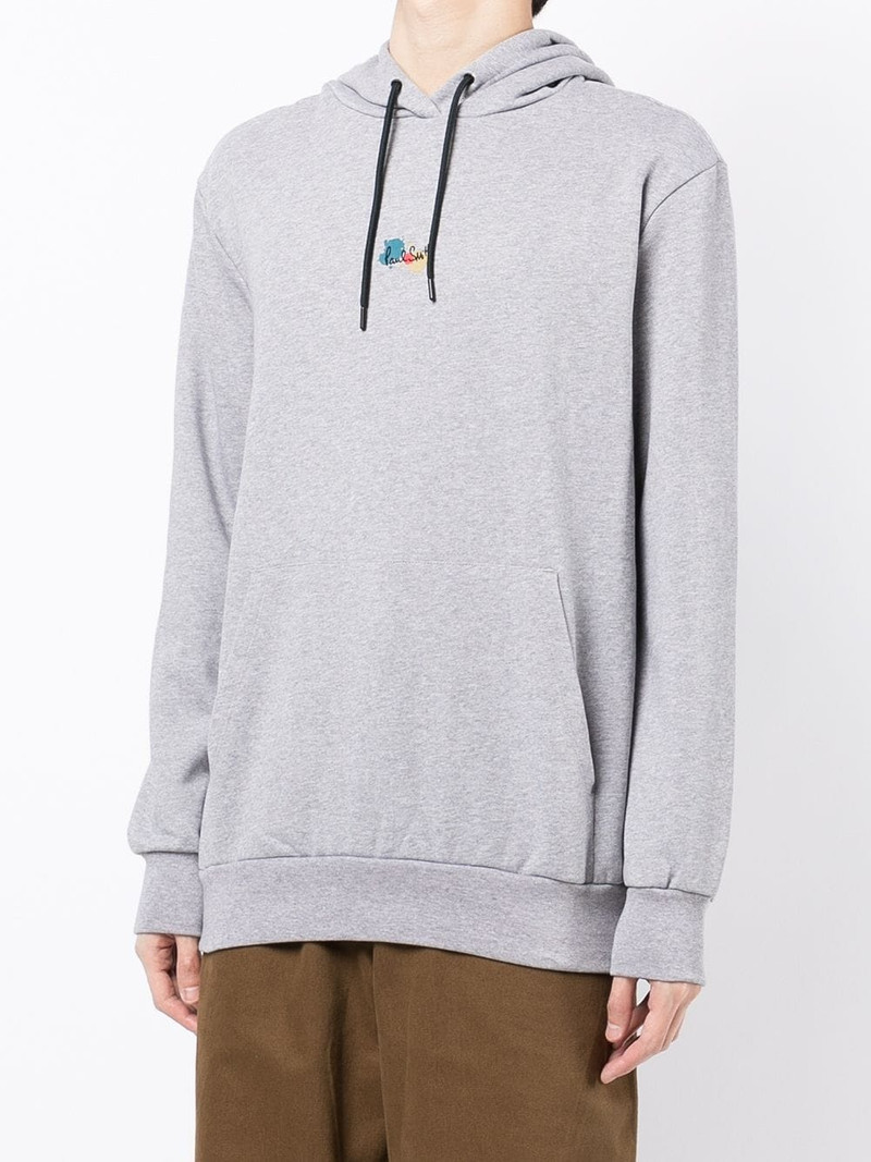 paint-splatter logo-print hoodie 3