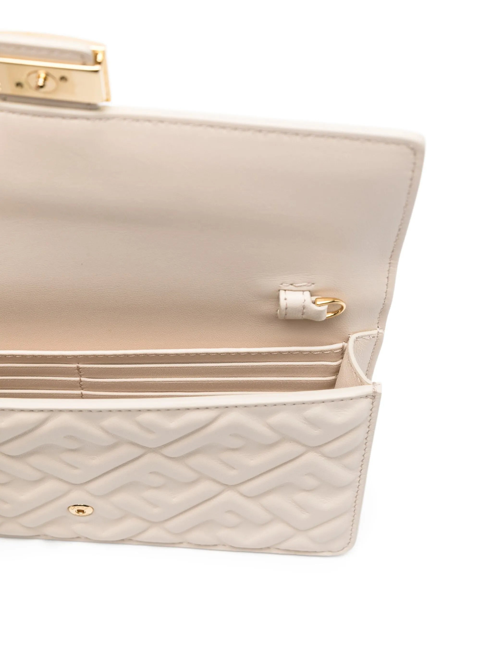 Baguette logo-plaque quilted clutch bag - 5