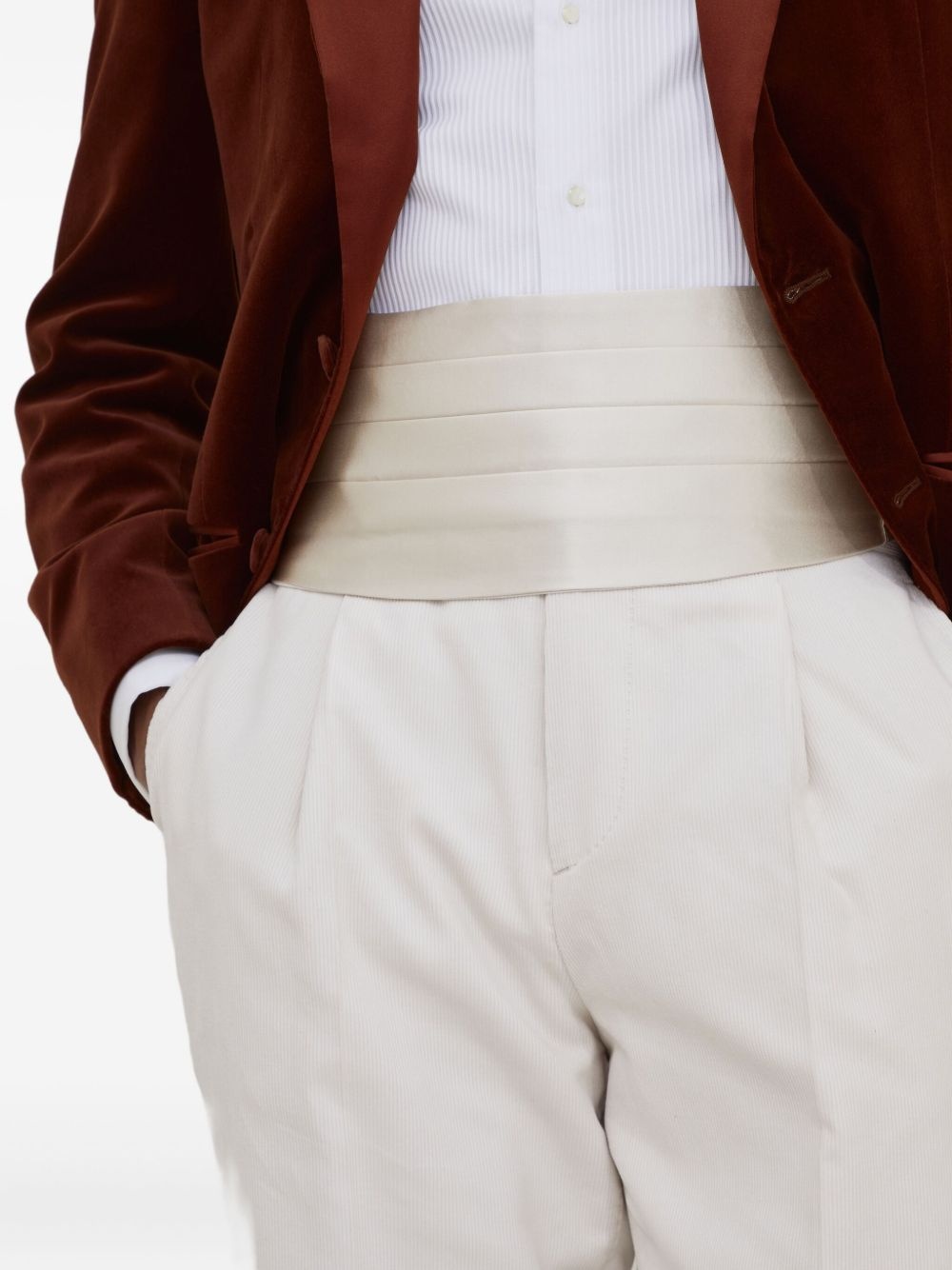 satin cummerbund - 3