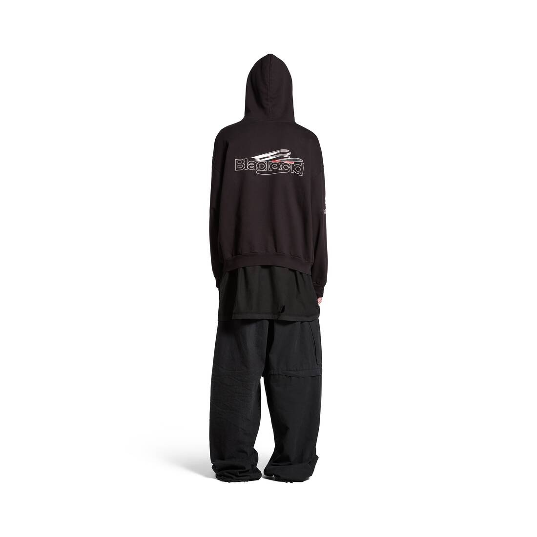 BALENCIAGA Ai Generated Hoodie Medium Fit in Black/white
