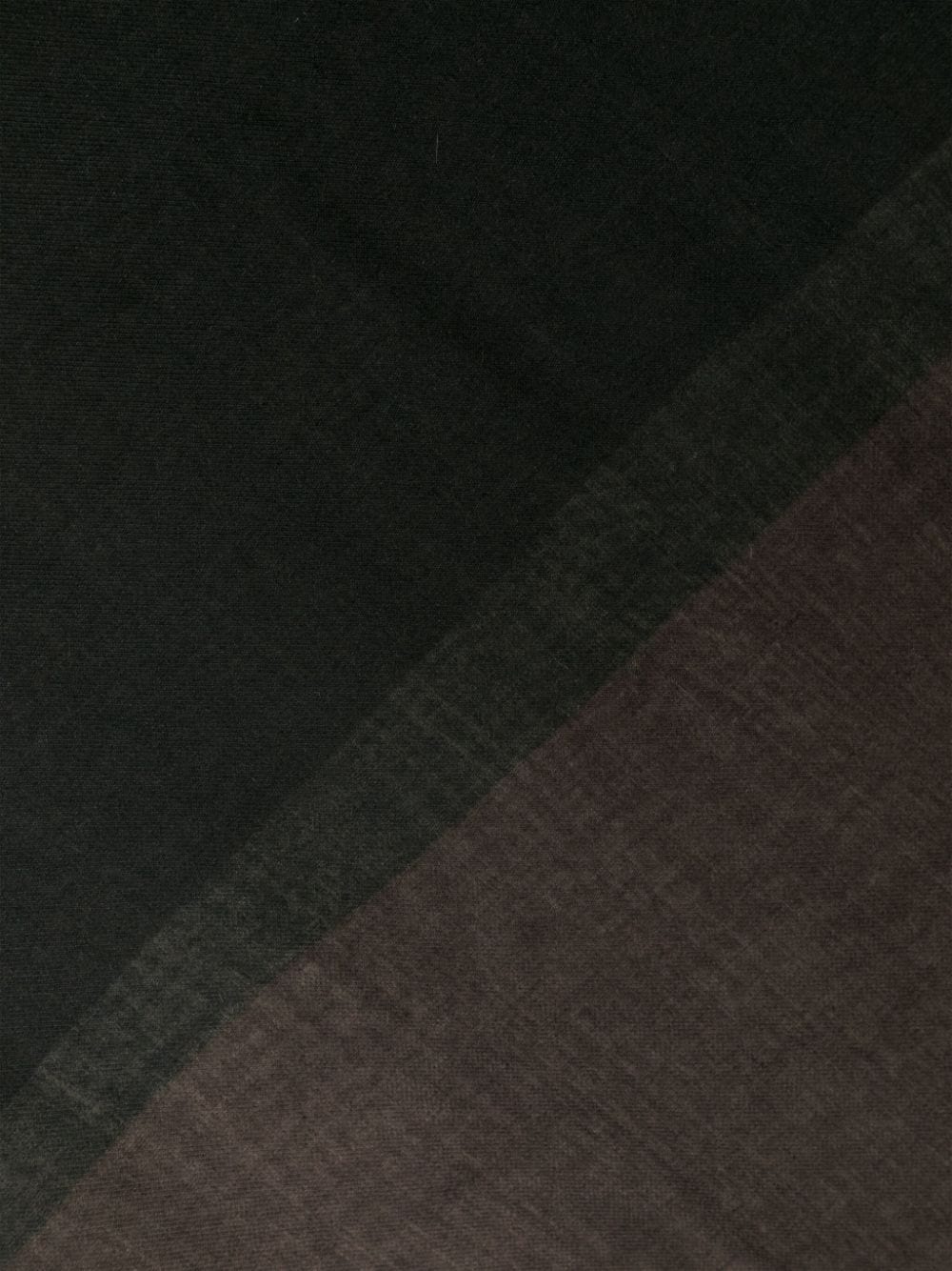 geometric-print frayed scarf - 4