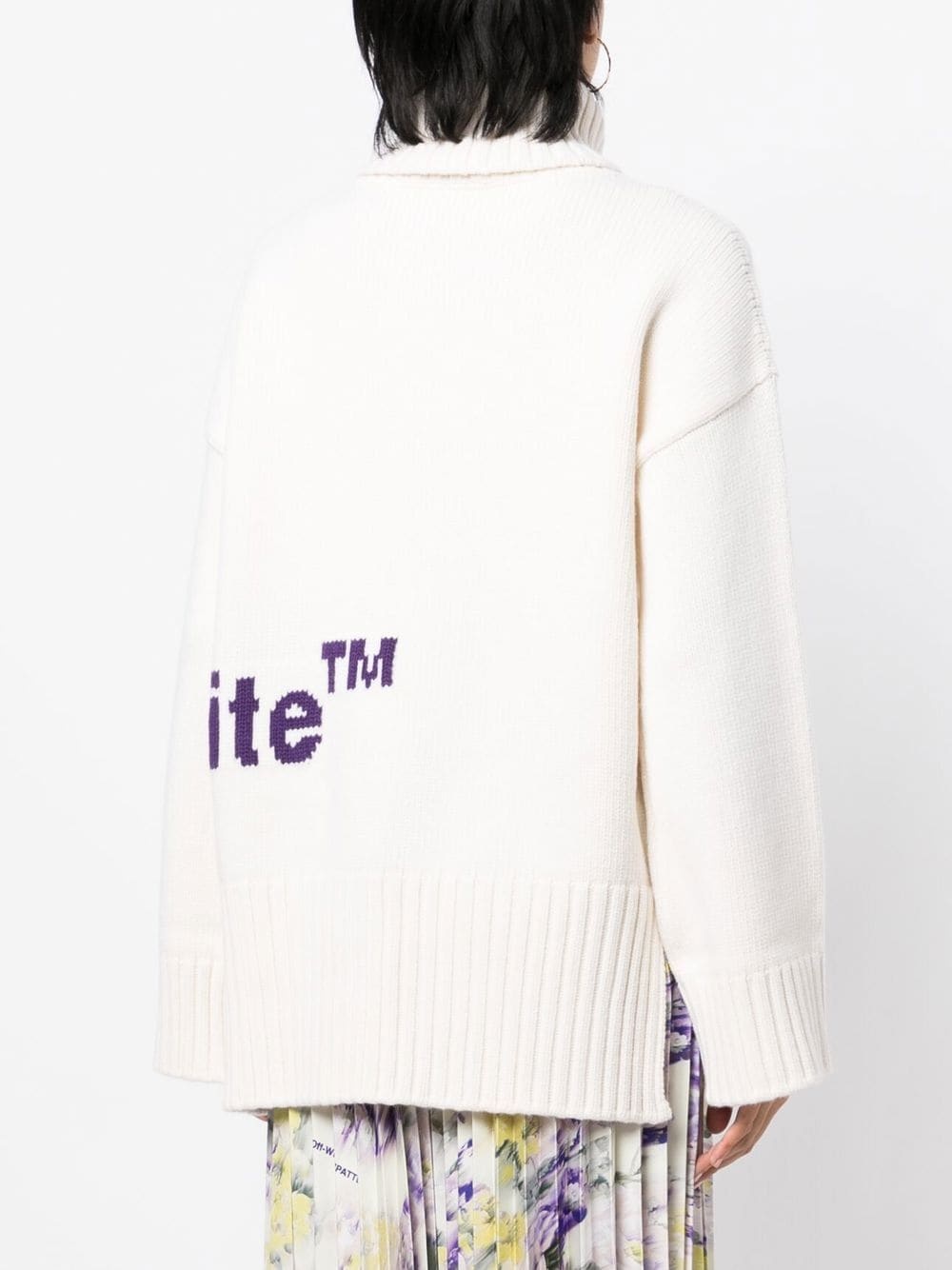 intasia-logo roll-neck jumper - 4