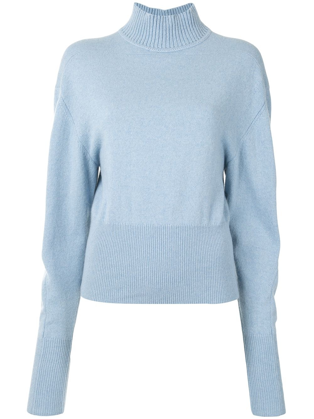 high neck bishop sleeves jumper - 1