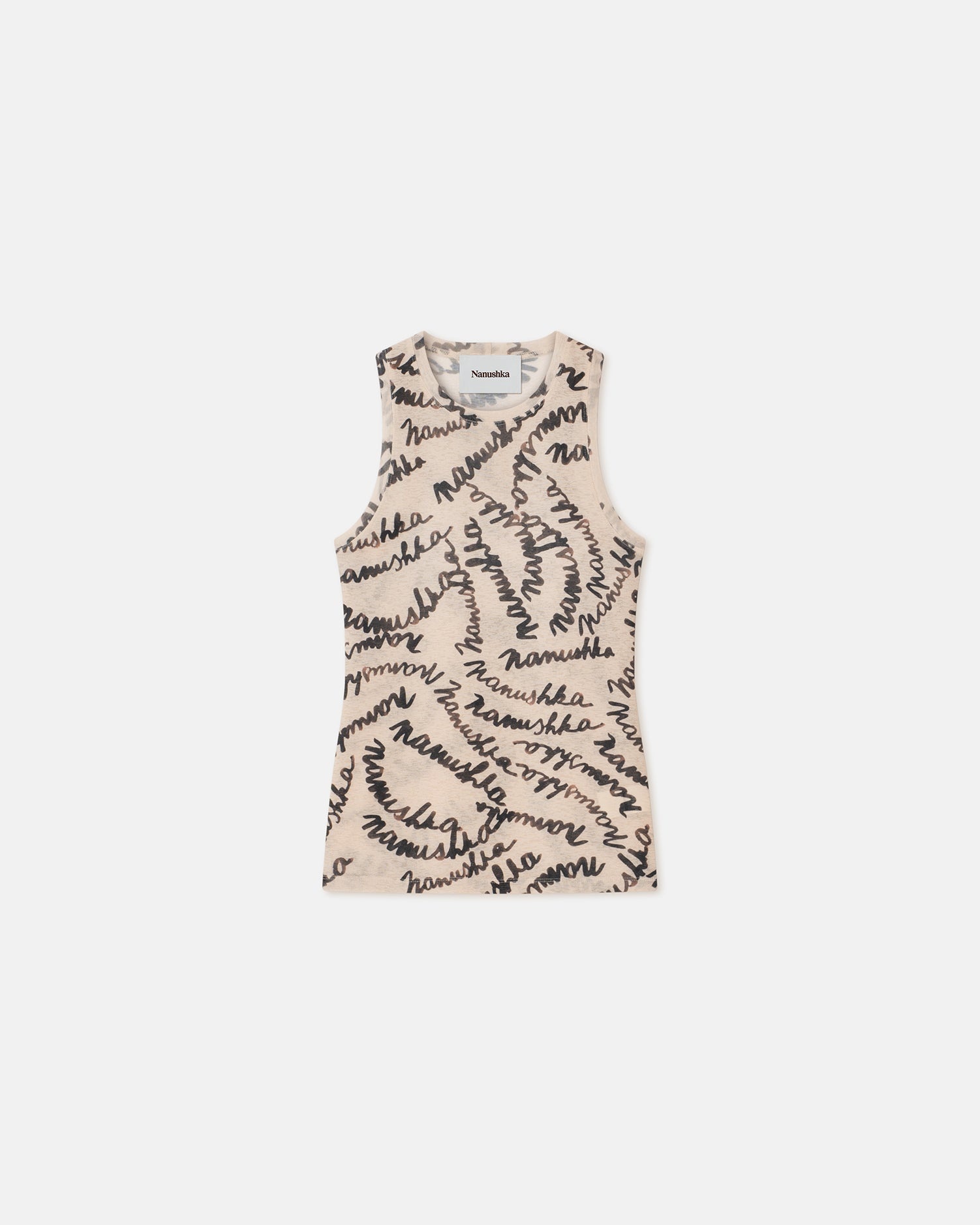 Mesh-Jersey Tank Top - 1