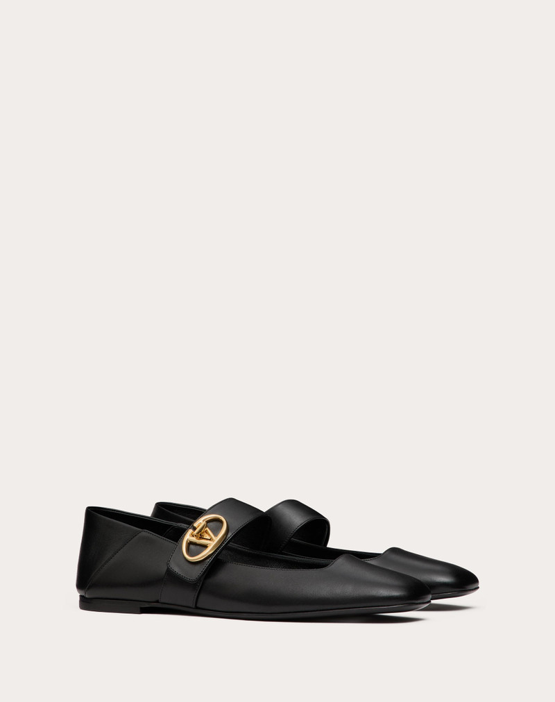 VLOGO LOCKER MARY-JANE BALLERINA IN CALFSKIN 2