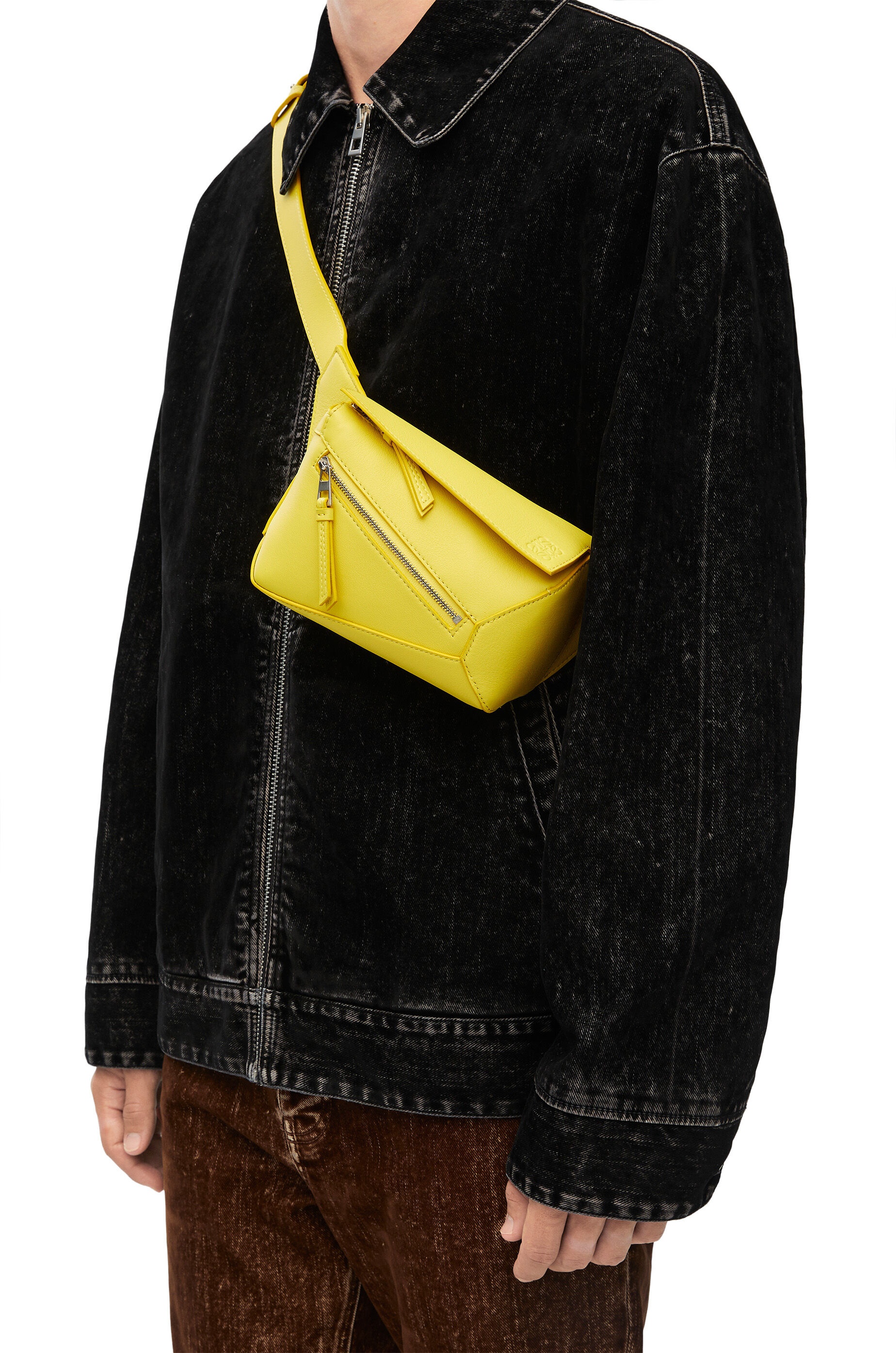 Loewe Mini Puzzle Bumbag in classic calfskin | REVERSIBLE
