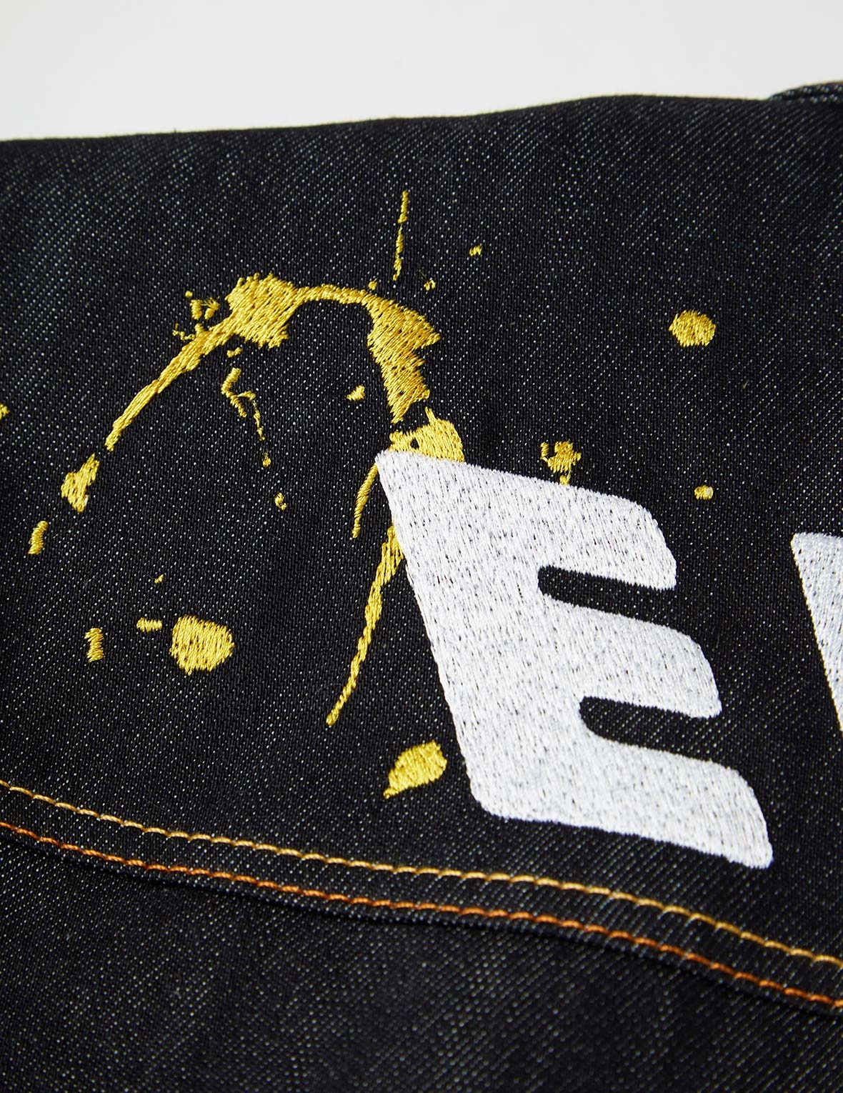 EVISU x Jean Michel Basquiat "Untitled" Denim Shirt Jacket - 10