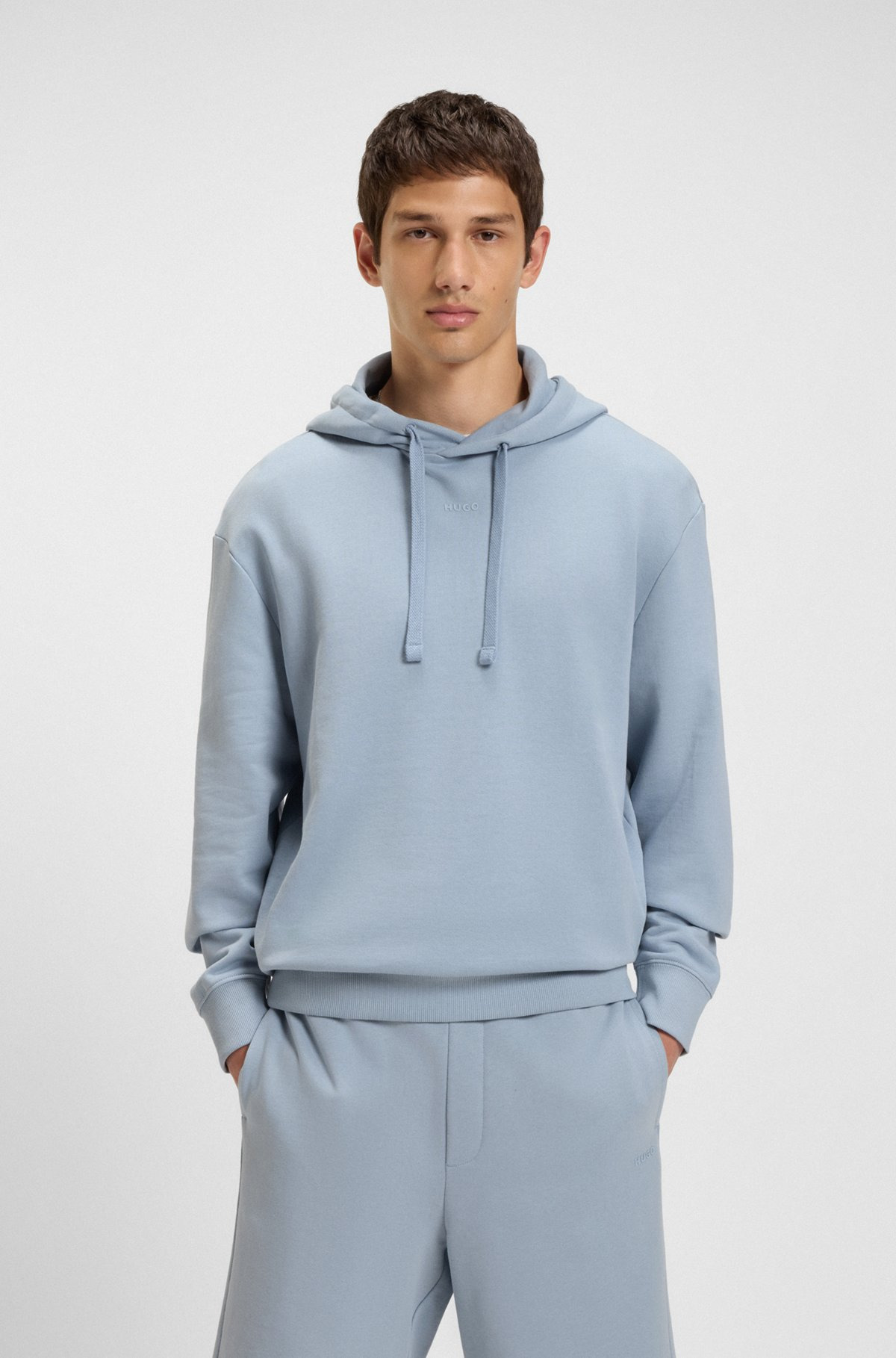 COTTON-TERRY RELAXED-FIT HOODIE WITH LOGO PRINT - 2