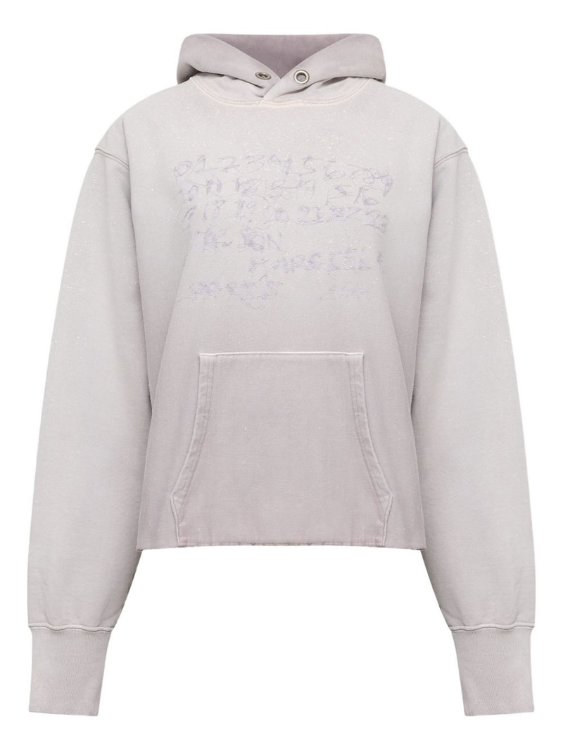printed-detail hoodie 1