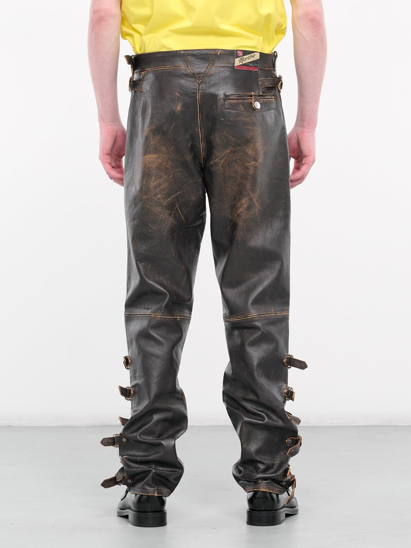 Leather Buckle Trousers 3