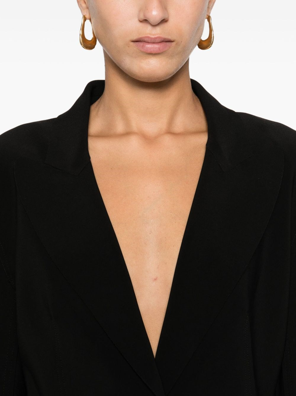 Single-breasted cropped jacket - 3