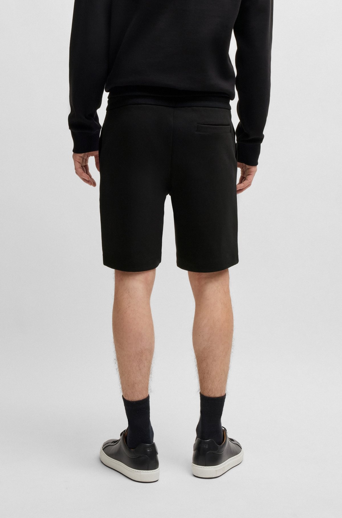 SHORTS WITH METALLIC DOUBLE B MONOGRAM - 5