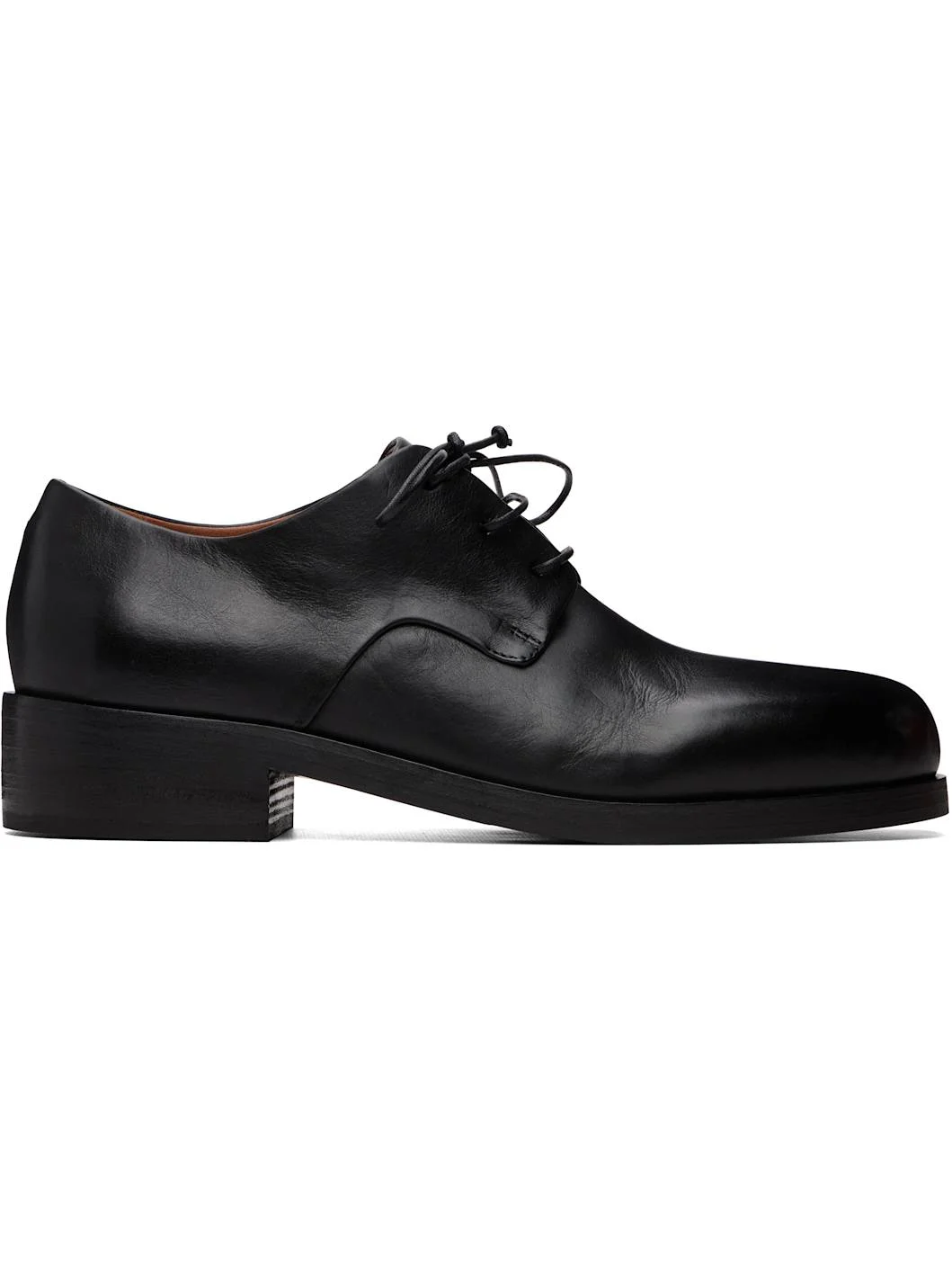 Black Gnocco Soft Pebbled Leather Derbys - 1