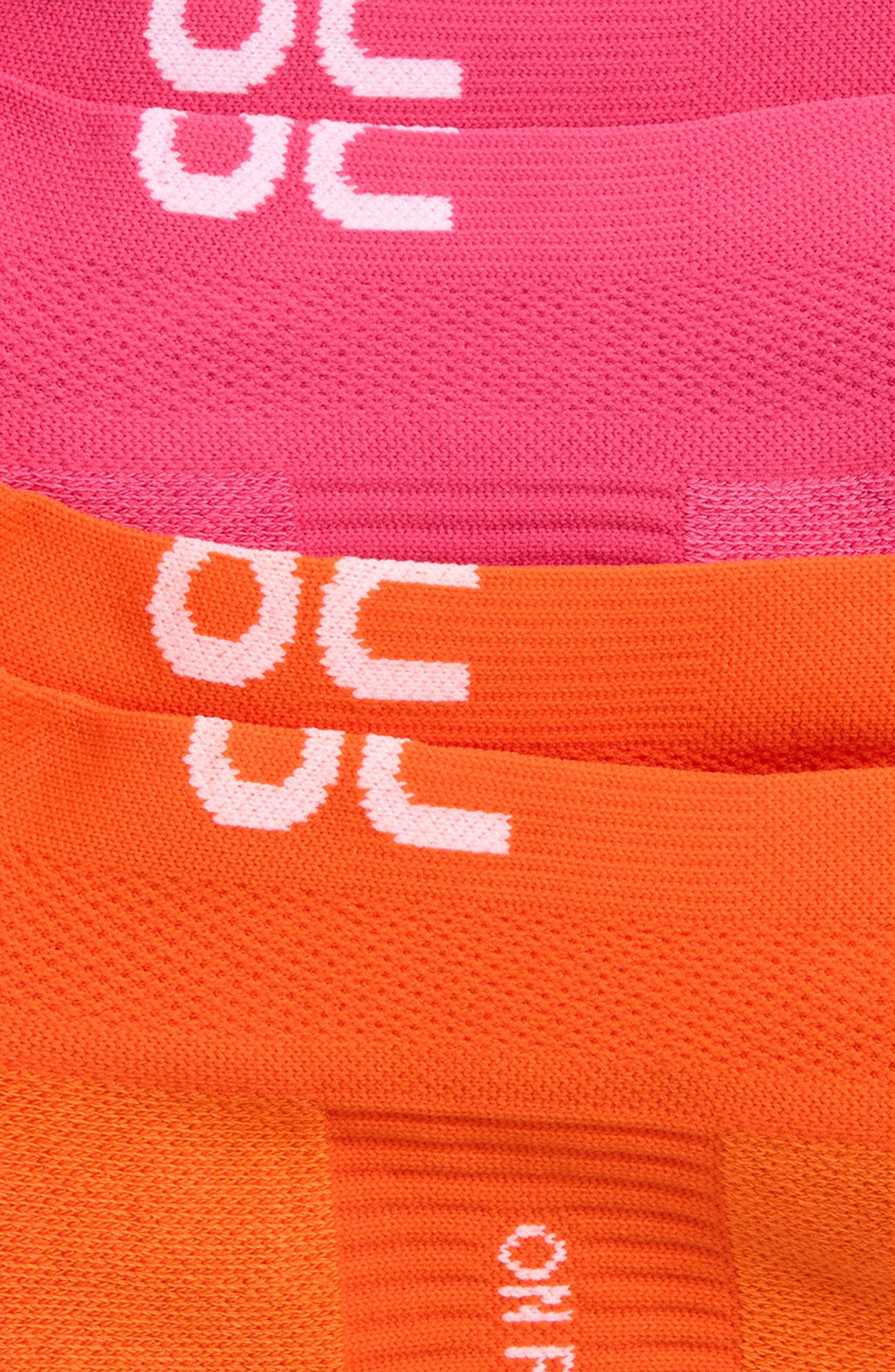 On Core Low 2-Pack Run Socks in Flame/Pink at Nordstrom - 2