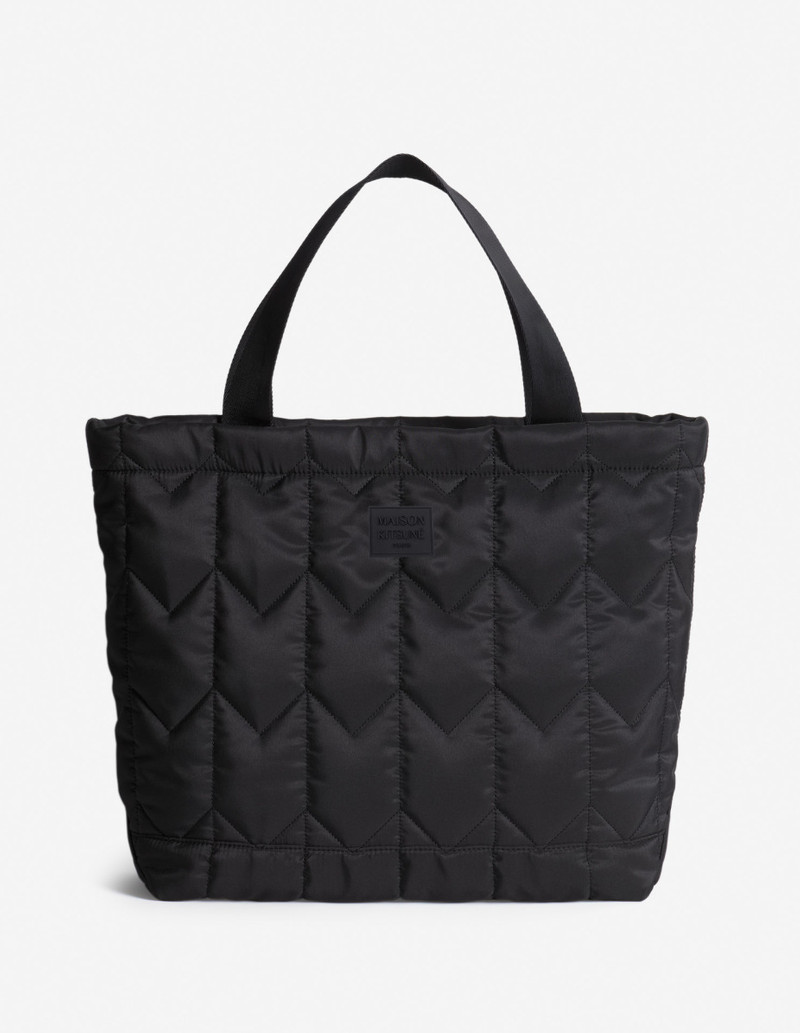 CHEVRON QUILTED LARGE TOTE 1