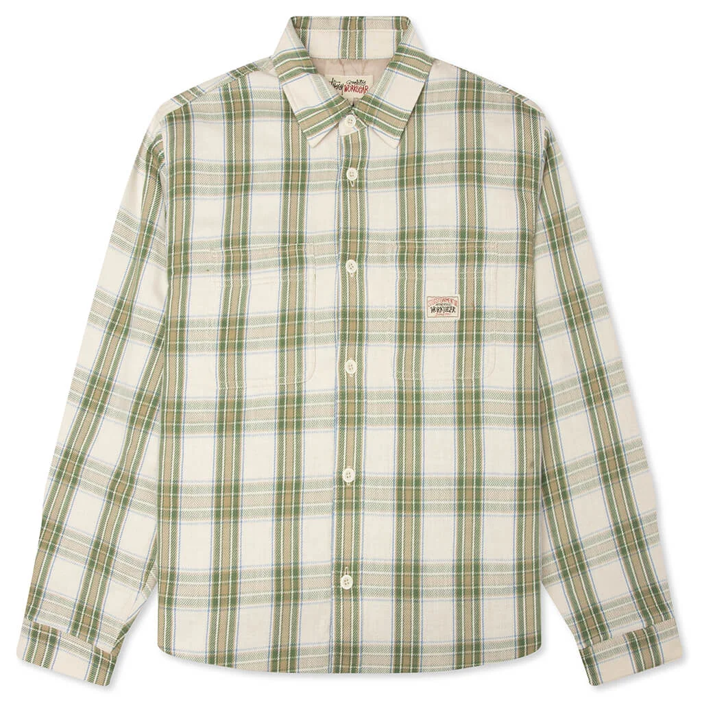 LAU PLAID SHIRT - OFF WHITE - 1