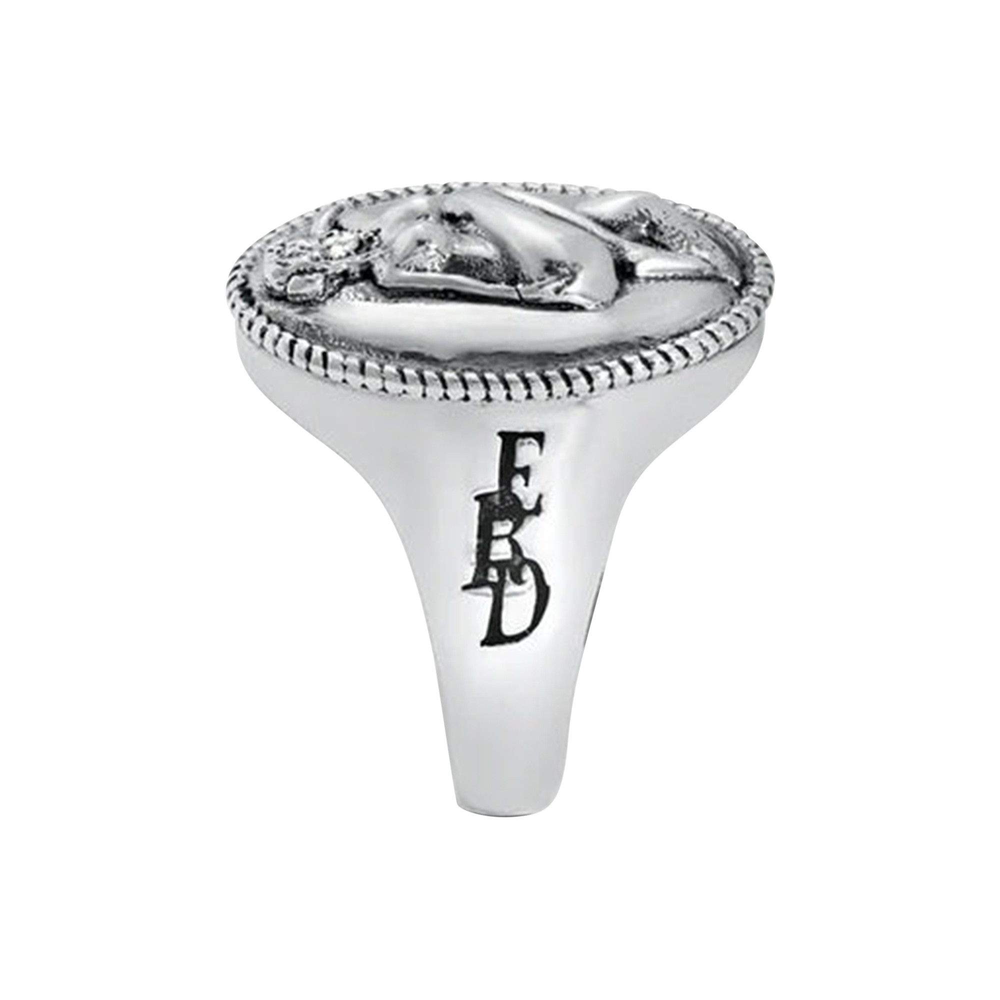 Enfants Riches Déprimés Pin Up Girl Cameo Ring 'Silver' - 2