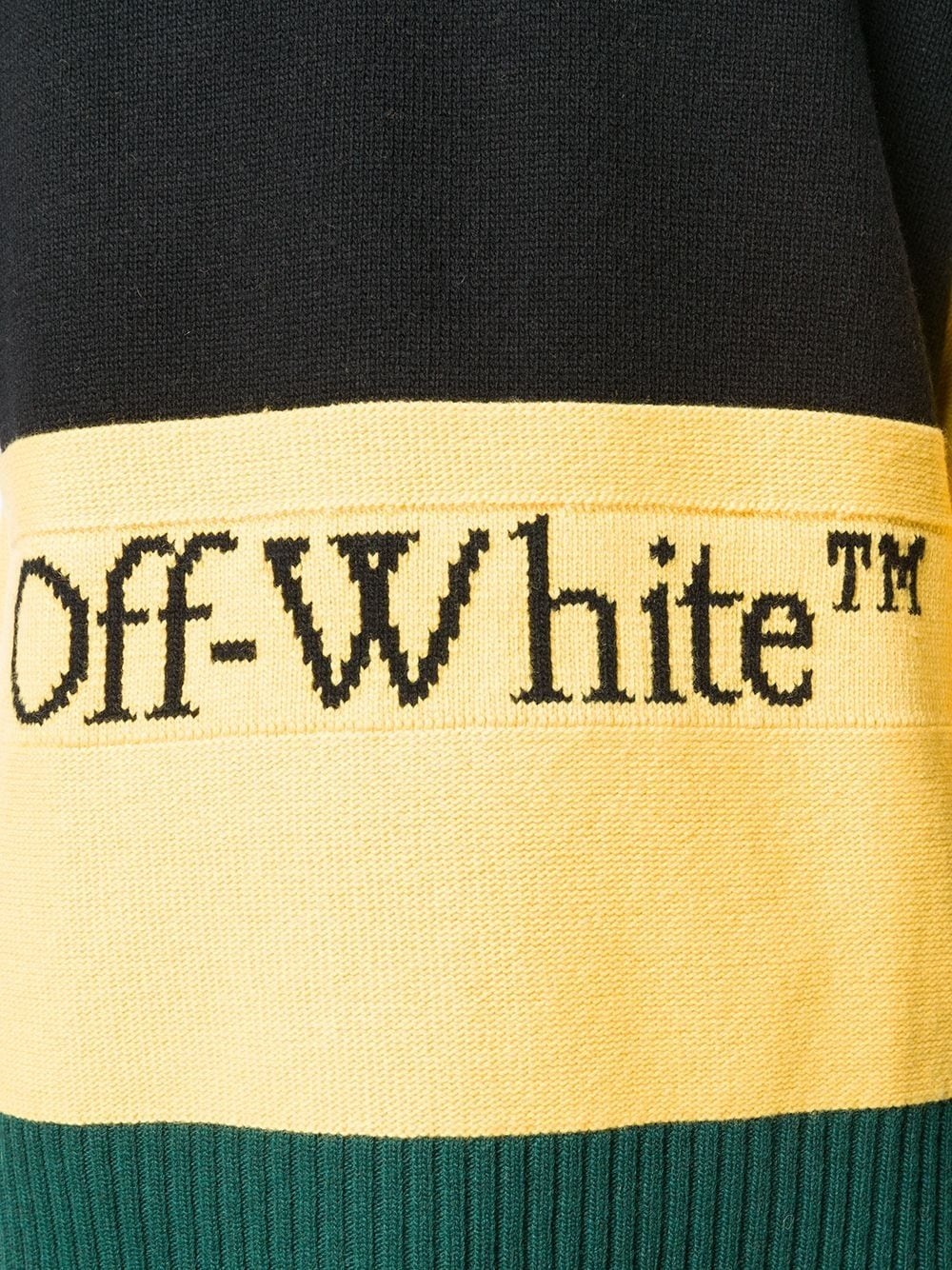 colour-block logo detail jumper - 5