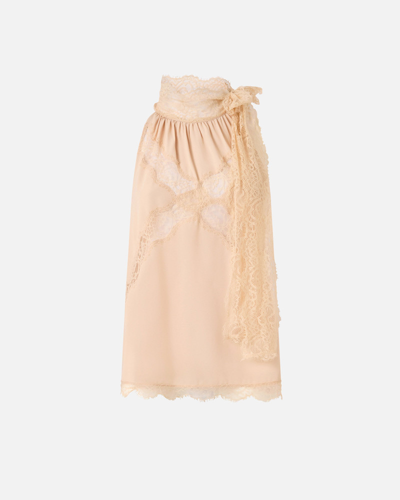 HALTERNECK TOP WITH LACE 1