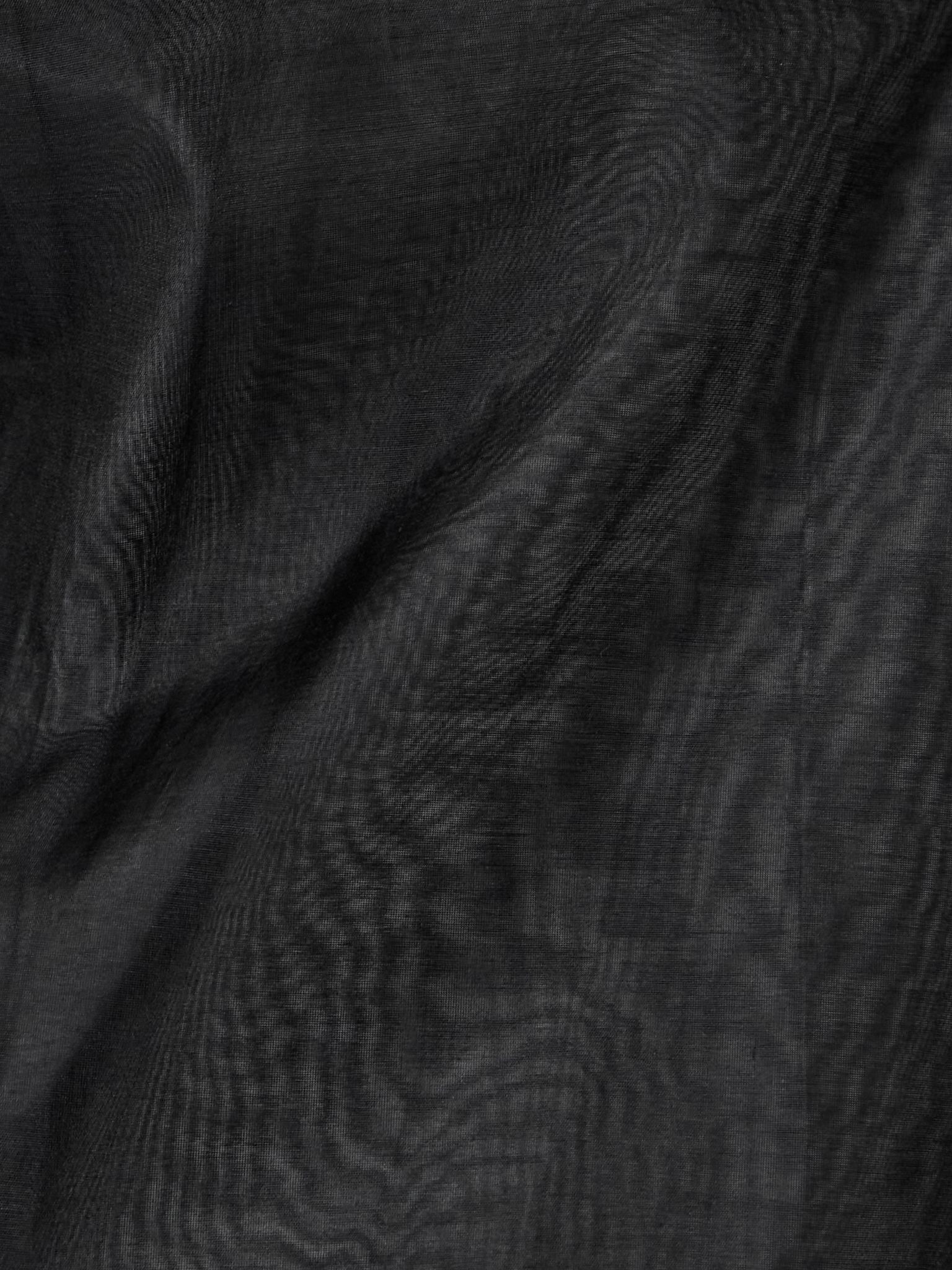 Leather-trimmed organic cotton-blend tulle maxi skirt Black - 4
