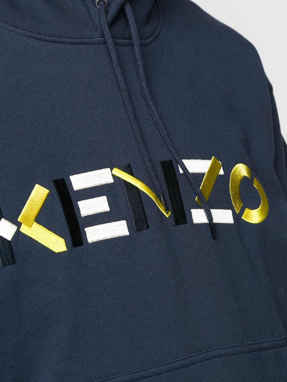 embroidered logo hoodie - 5