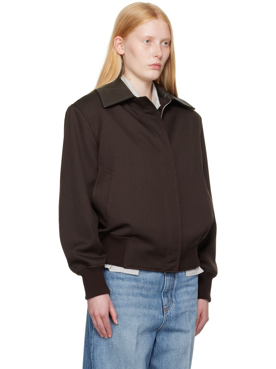 Burgundy Twill Tailoring Field Jacket - 2