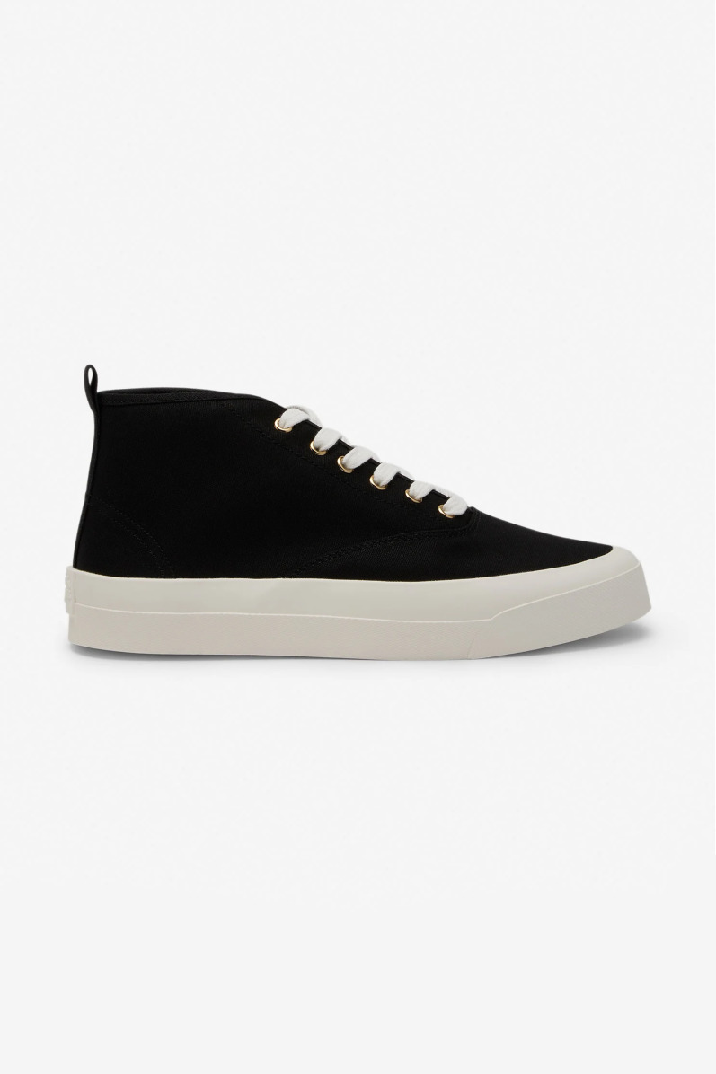 HIGH TOP CANVAS LACE-UP SNEAKERS - 1