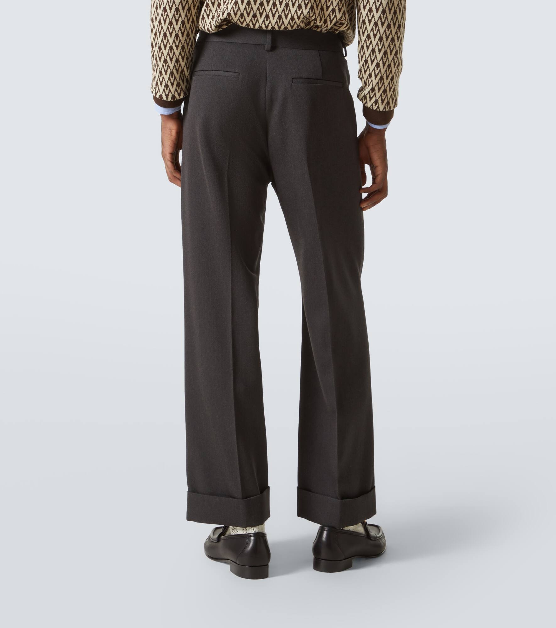 Virgin wool straight pants - 4