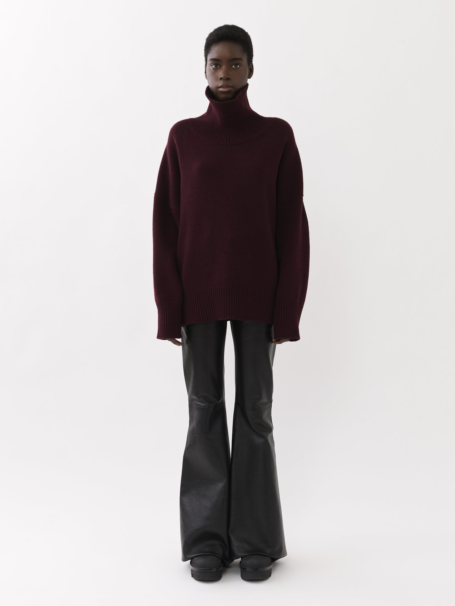 GENEROUS HIGH-NECK SWEATER - 4