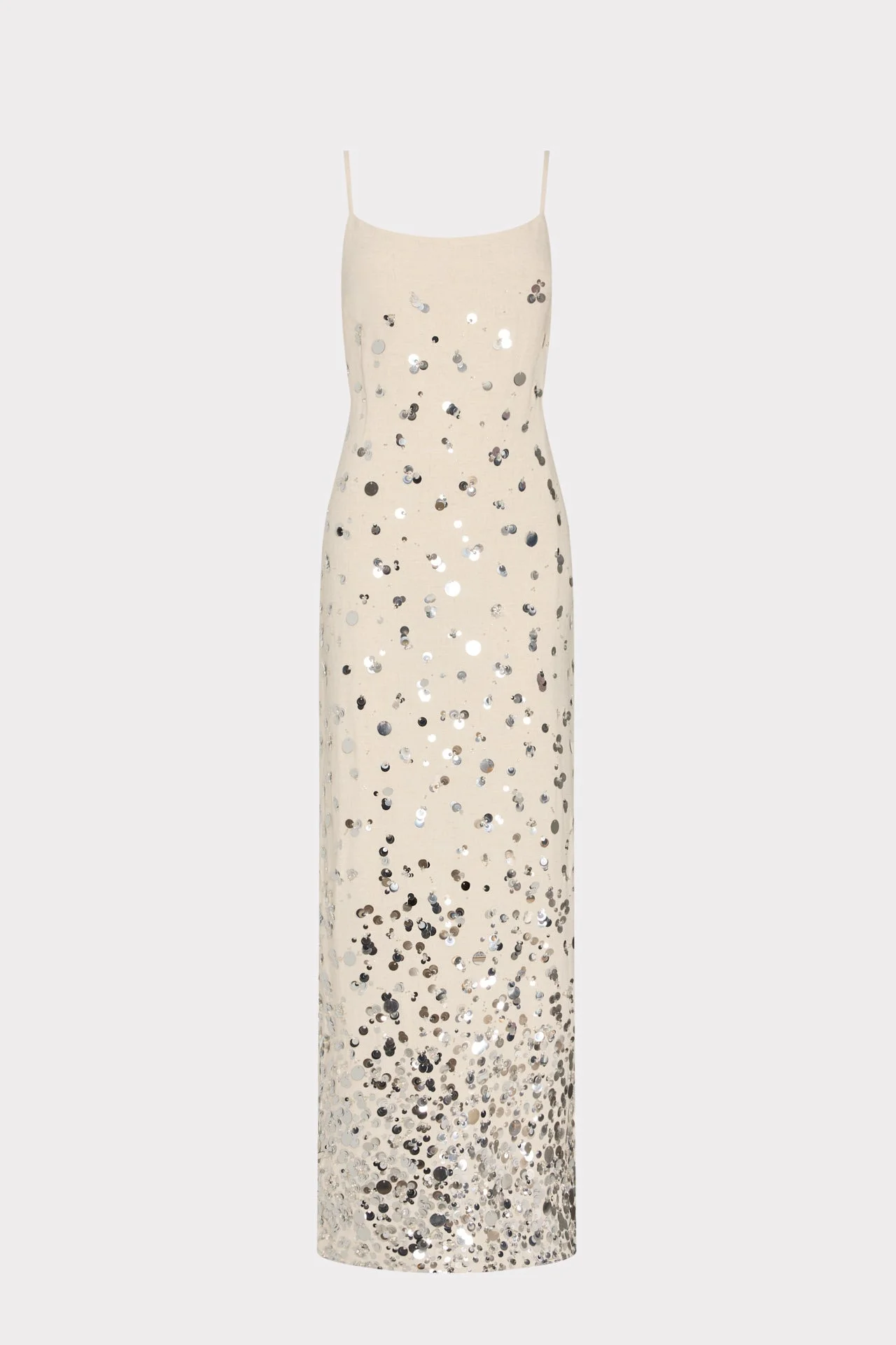 Lily Sequin Linen Dress - 1