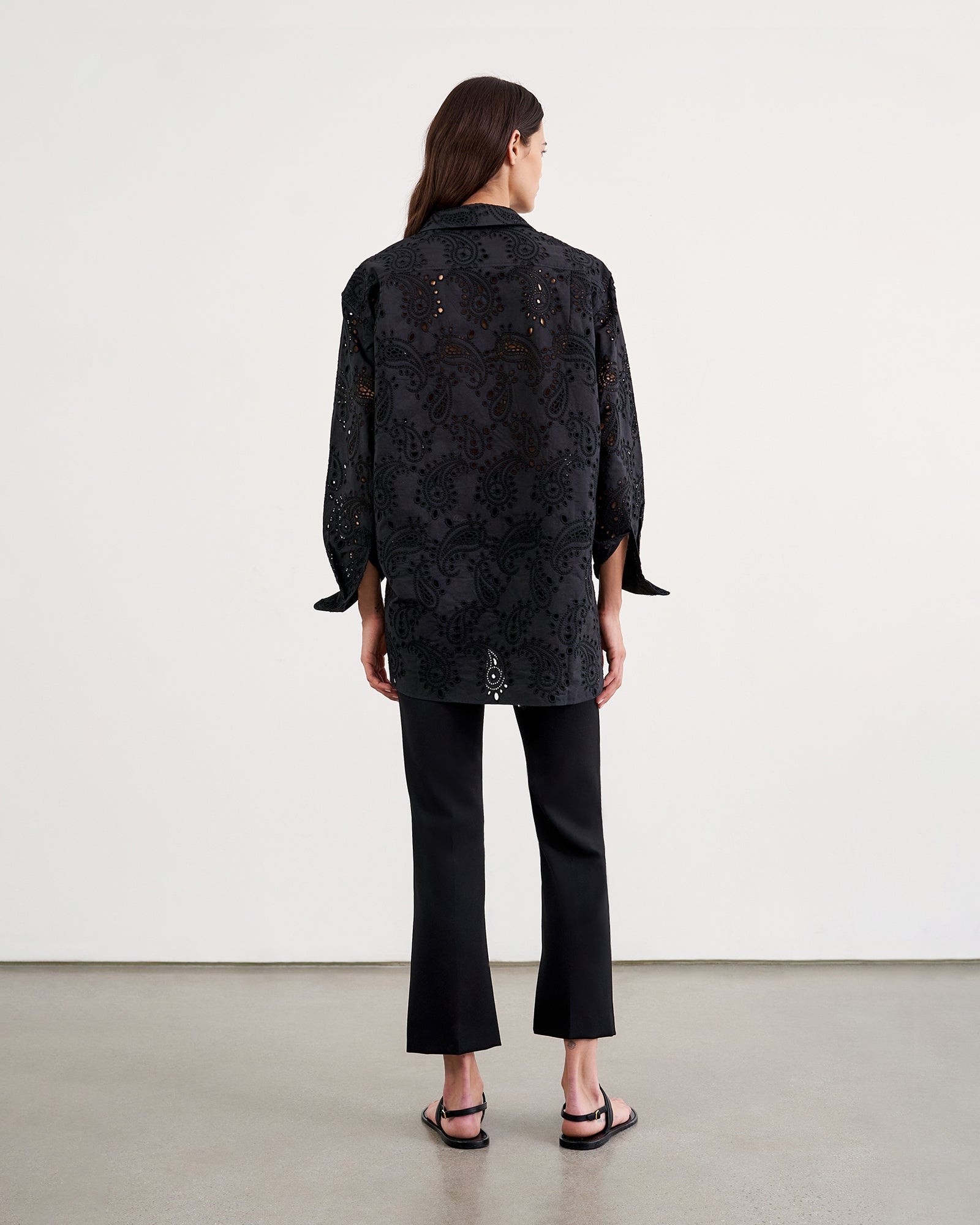MAEL EMBROIDERED POPLIN SHIRT - 4