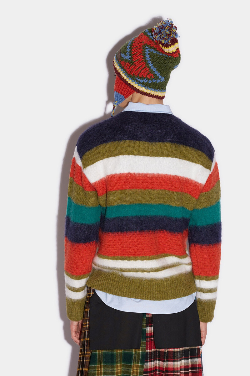 DSQUARED2 LOWLANDS STRIPED PULLOVER outlook