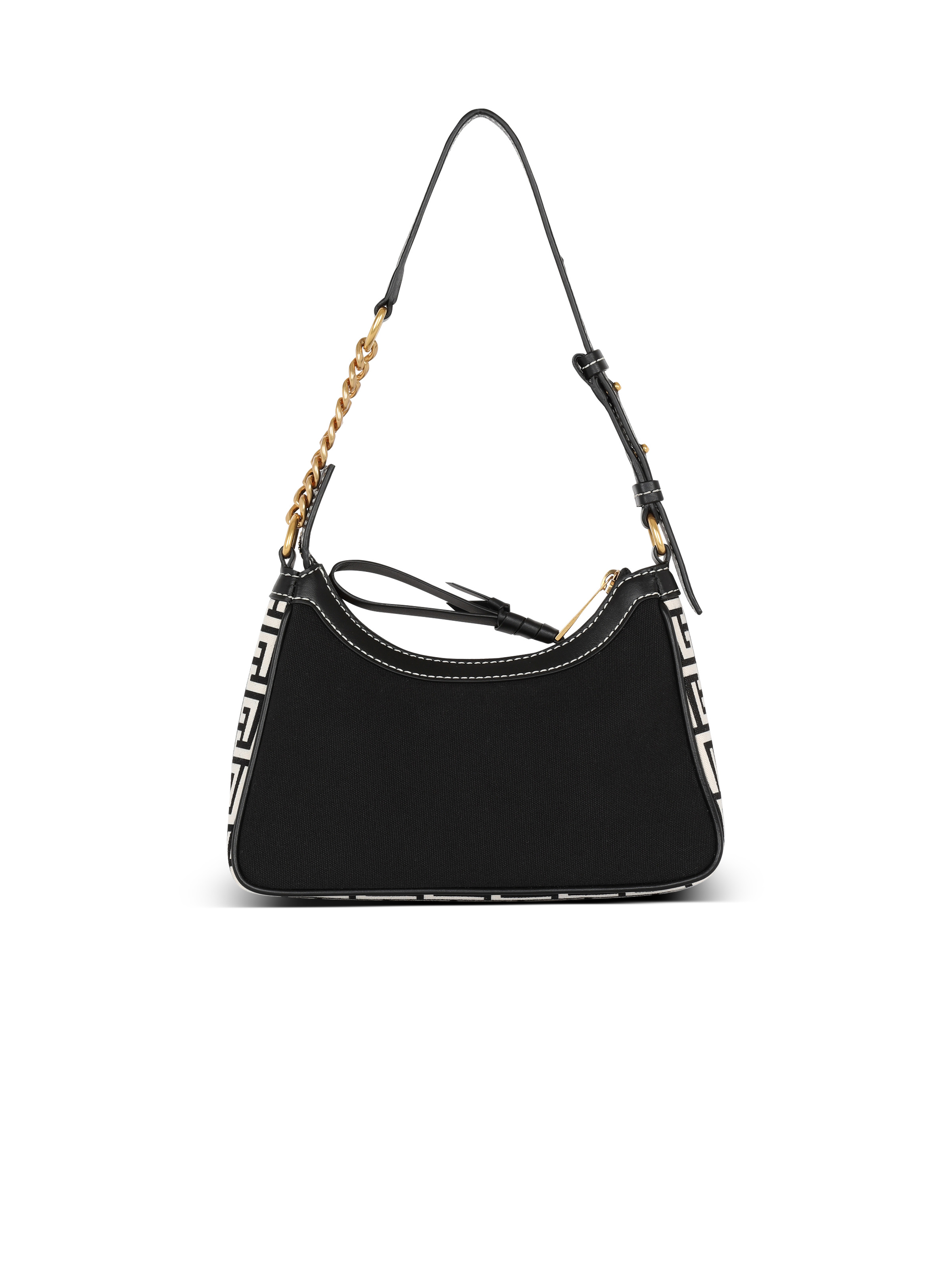 B-Army handbag in monogrammed canvas and leather - 4