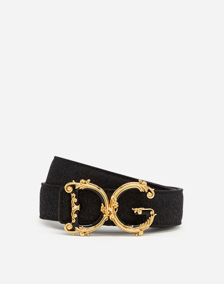 Lamé belt with D&G baroque logo - 1