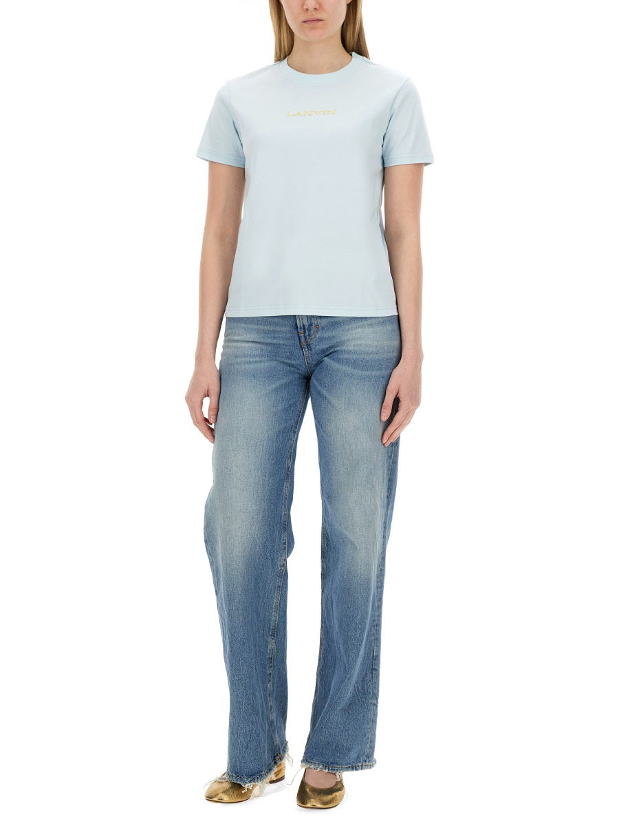 Lanvin Women T-Shirt With Logo - 2