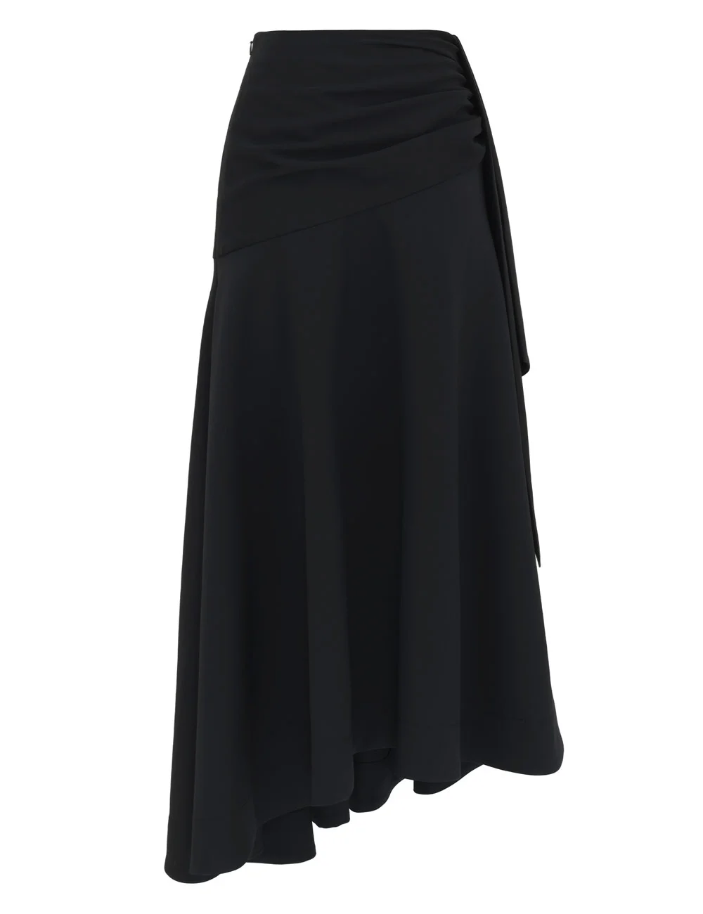 CLASH DRAPED MIDI SKIRT - 1