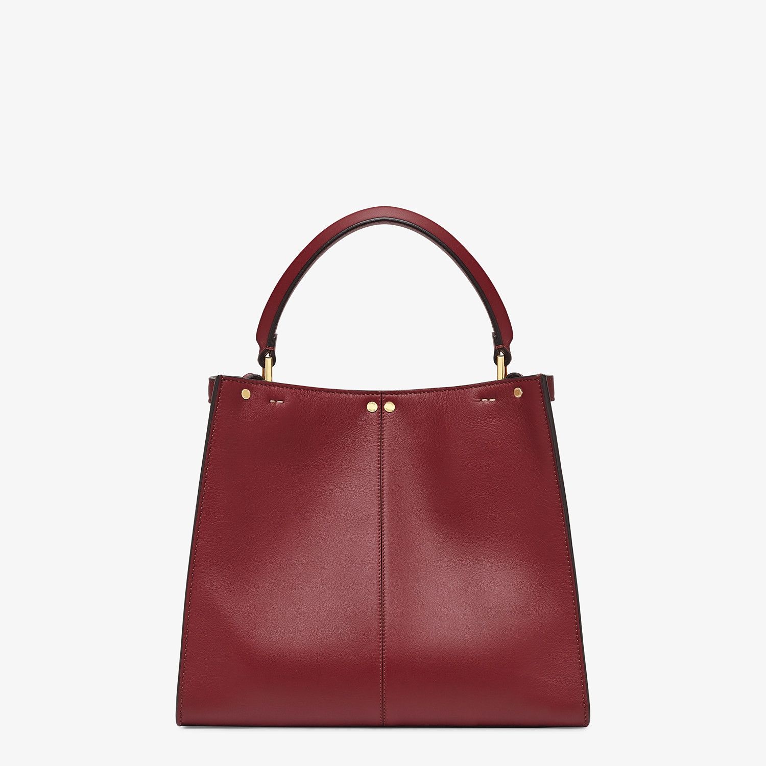 Burgundy leather bag - 5