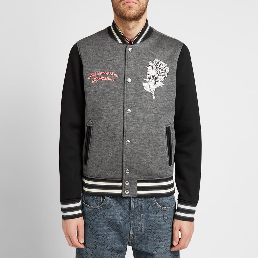 Alexander McQueen Embroidered Bomber Jacket - 6