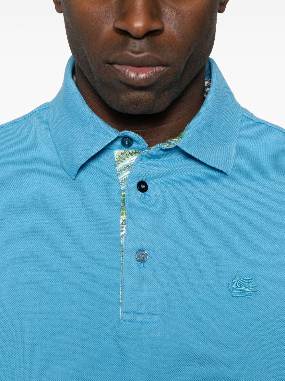 Pegaso-embroidered polo shirt - 4