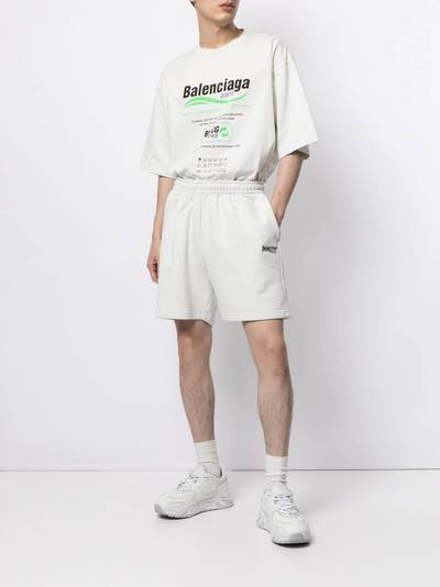 BALENCIAGA Political Campaign logo track shorts outlook