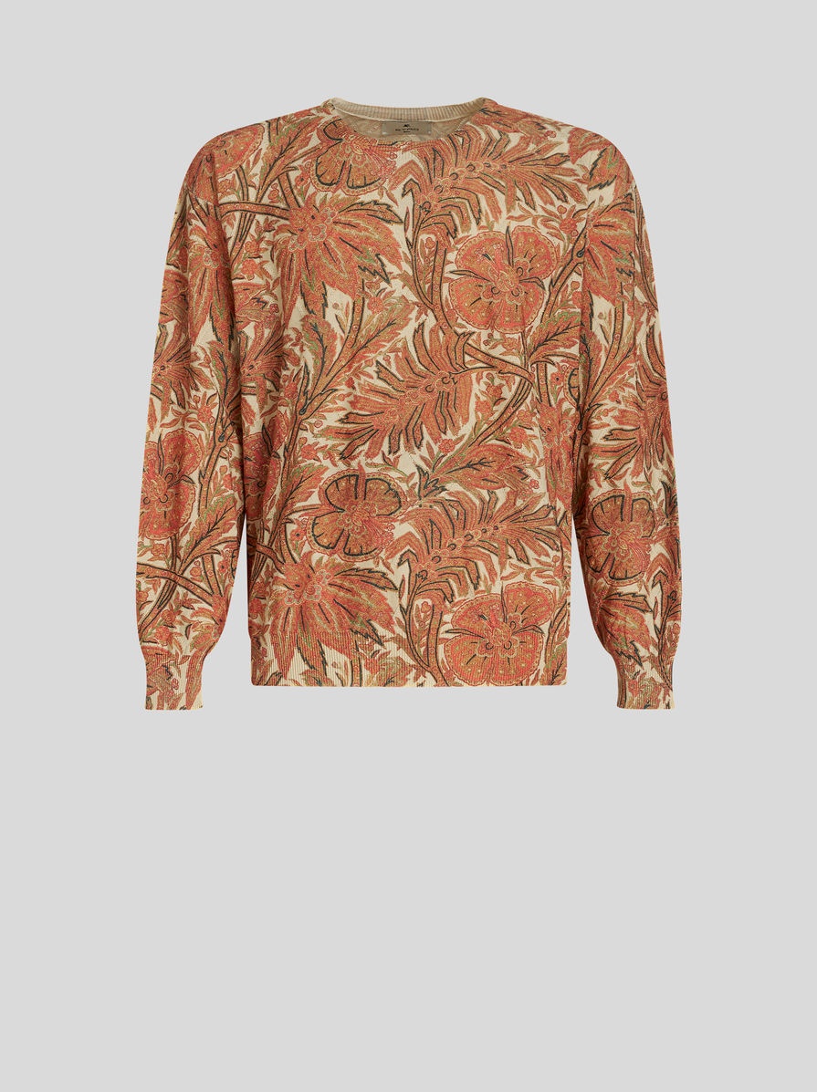 JUMPER WITH MACRO FLORAL DESIGNS - 1