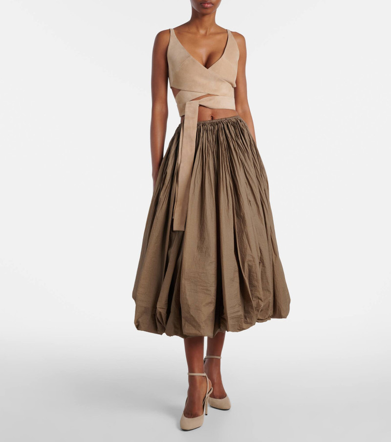 Alaïa Flared balloon maxi skirt outlook