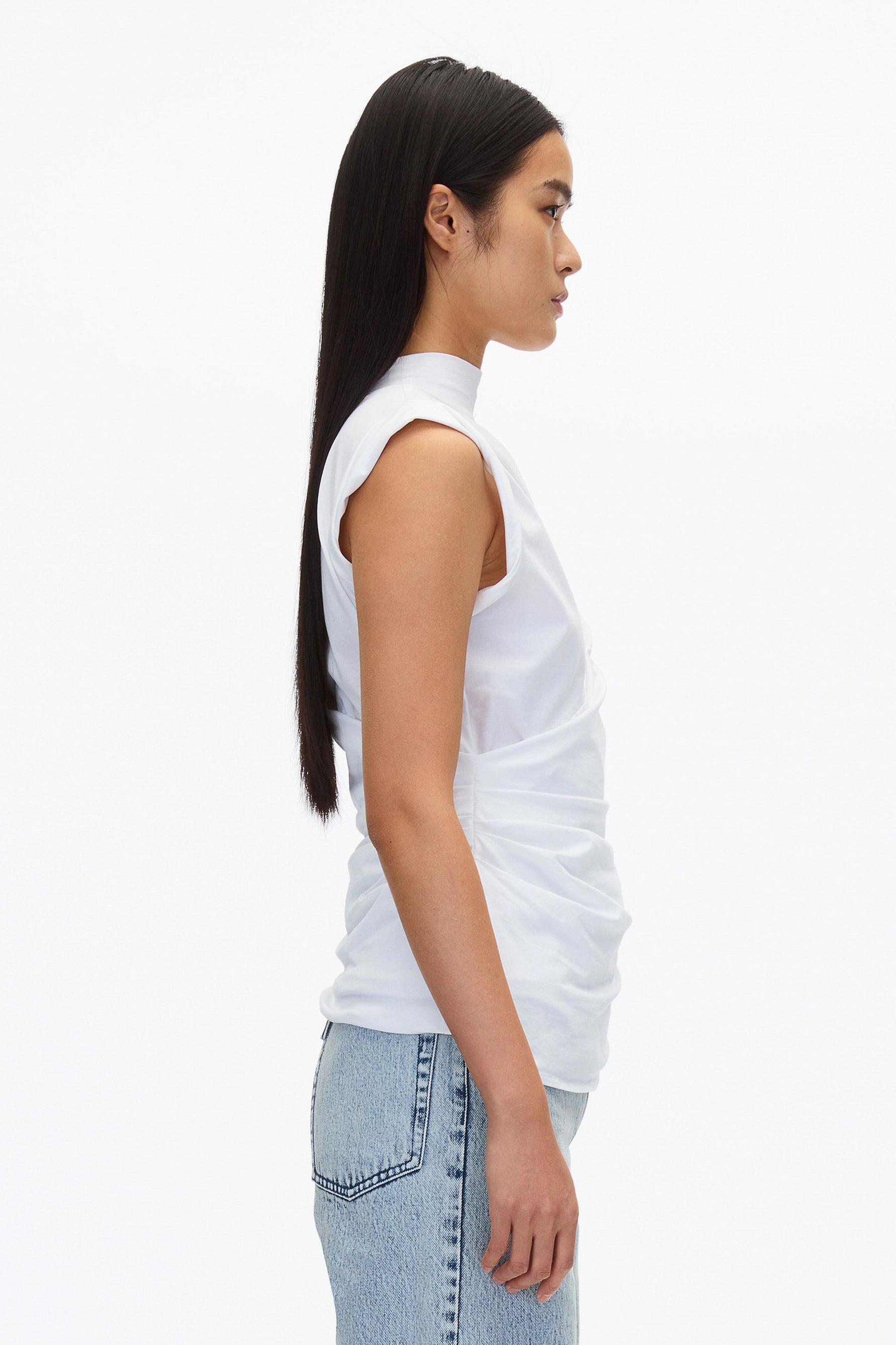 Draped Mockneck Tank - 3