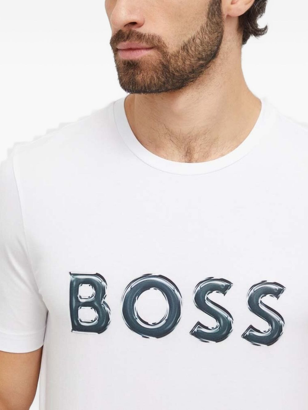 logo-print T-shirt - 3