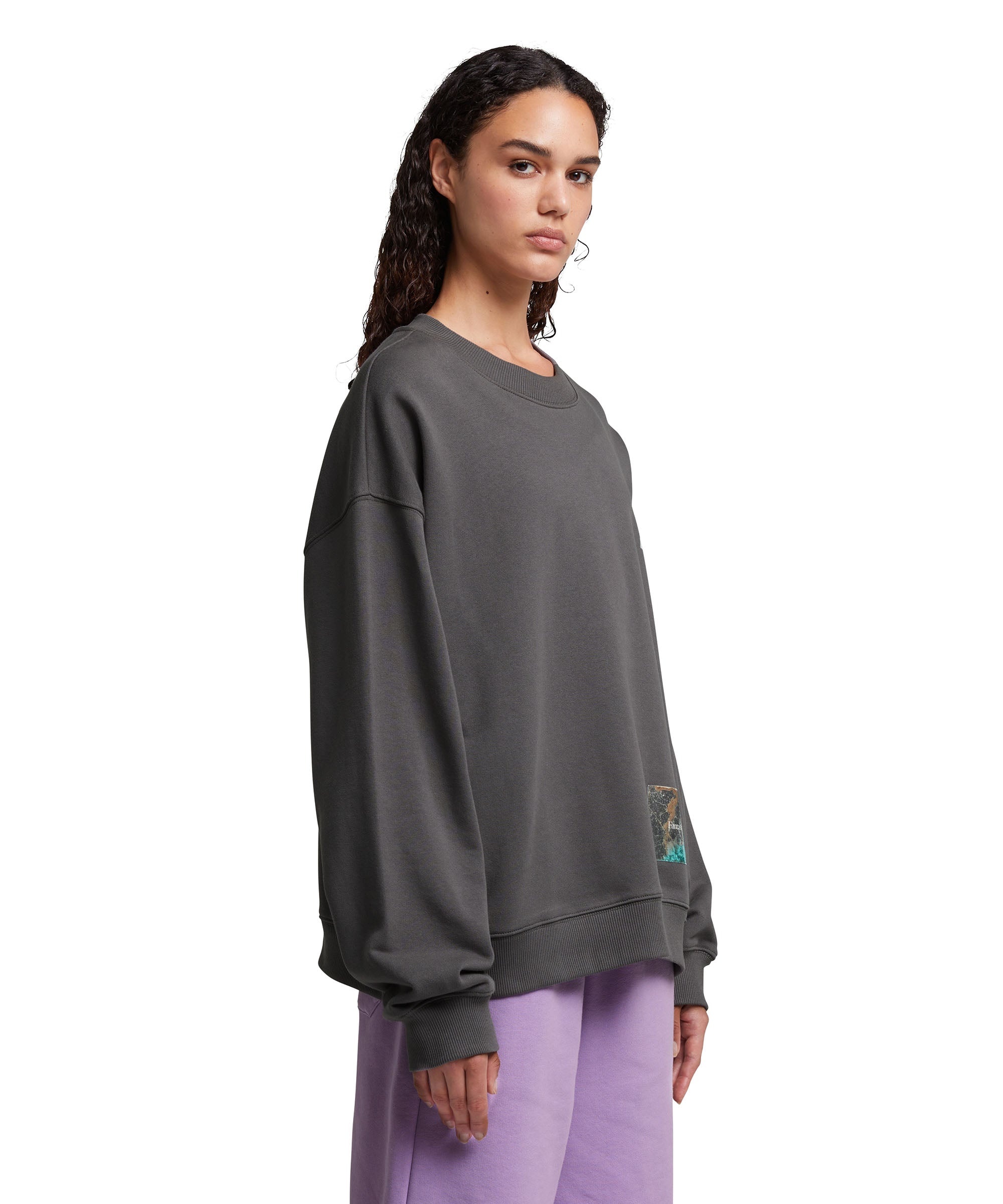 "FANTASTIC GREEN INVERSE SERIES" organic cotton sweatshirt - 8